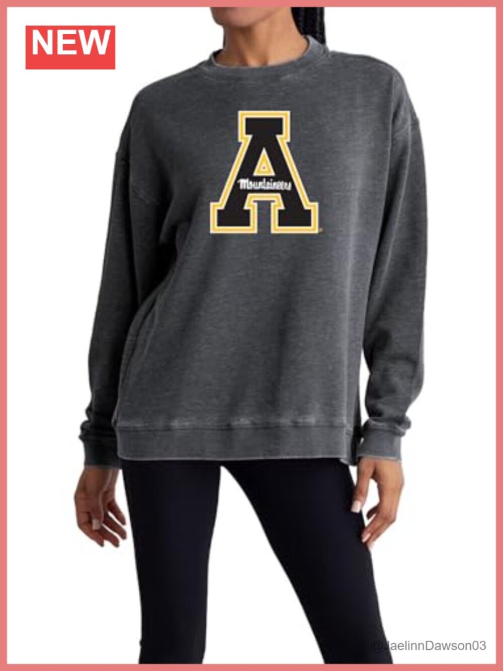 Oversized Fleece Pullover Sweatshirt NCAA Team Graphic Crewneck